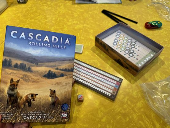Front cover of the game Cascadia: Rolling Hills