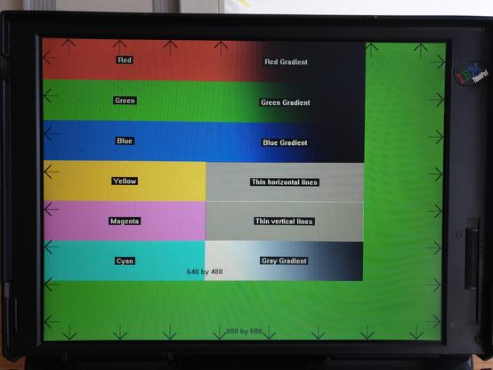 The Windows NT4 high-colour test screen.