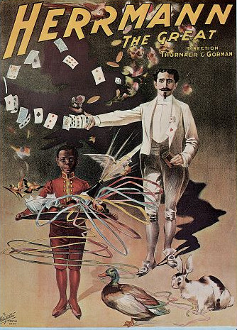 Poster for famed stage magician "Herrmann the Great."
