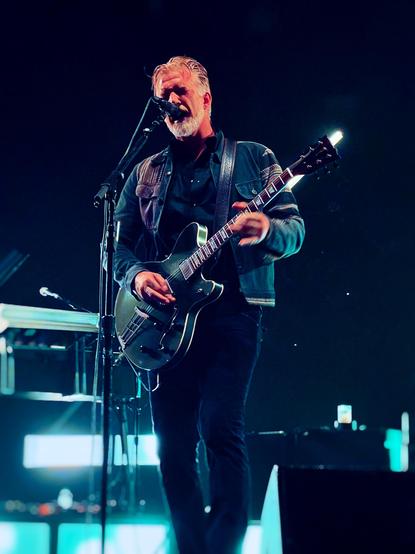 Queens of The Stone Age's Josh Homme performs at The End is Nero Tour 2024 in Hamburg.