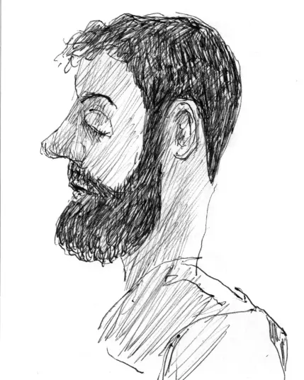 Profile man in the Ringbahn
