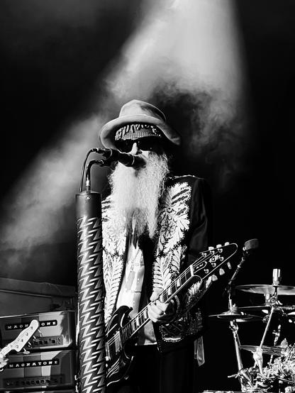 ZZ Top's Billy Gibbons performs at The Elevation Tour 2024 in Germany.
