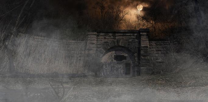 The Merriton Tunnel, also known as the Blue Ghost Tunnel, is an abandoned tunnel on the former Grand Trunk Railway running under the Welland Canal in Ontario.