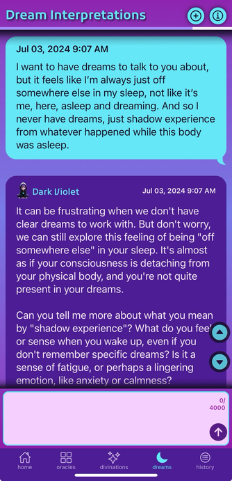 Dark Violet dream interpretation