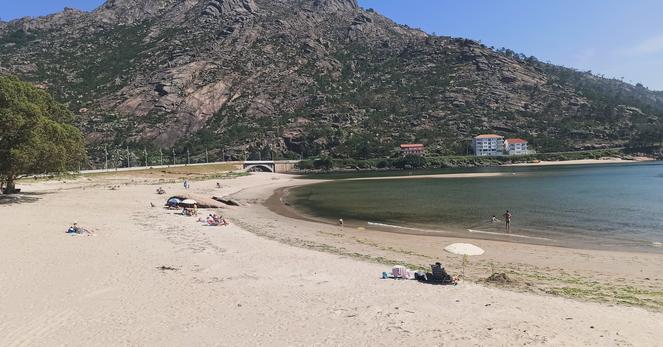 An big empty beach after a good Sunny afternoon.