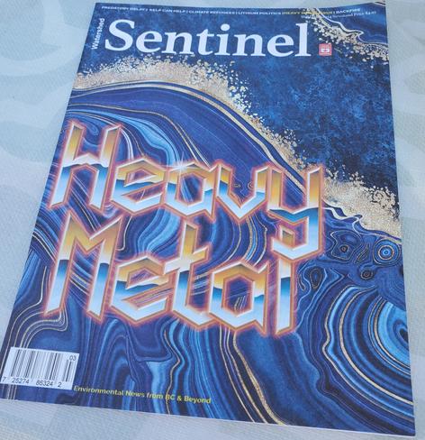 Cover page of Watershed Sentinel magazine. It's titled: Heavy Metal