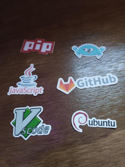 Logo mashups and fuckery of popular programming tools, languages and Lunux OSes. Sticker collection a hacker space friend brought back from toorcamp