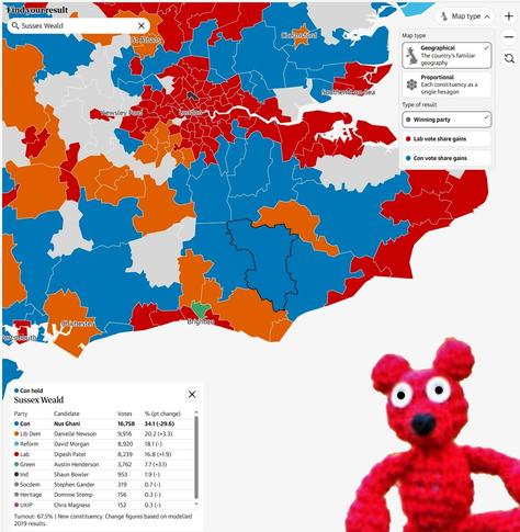 2024 General Election Results: Sussex Weald