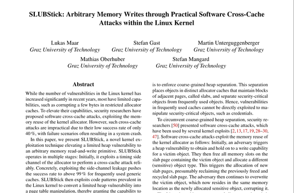 A preview of the SLUBStick paper