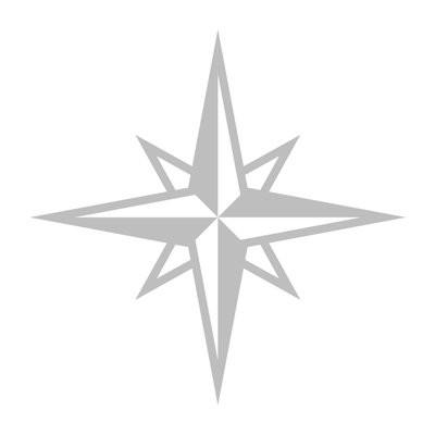 The logo of LessWrong, which is an 8-pointed star in gray over a white background