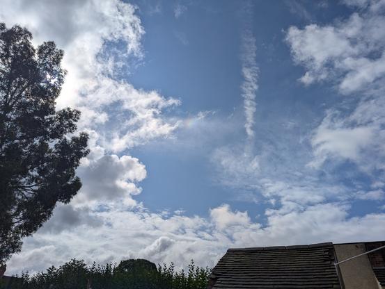 View that caught sight of the weird looking thing in the sky.