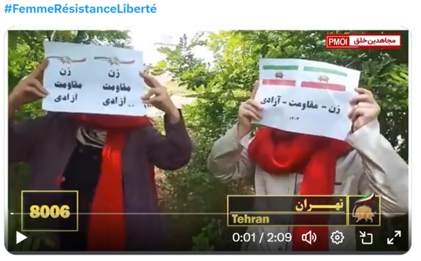 Femme Résistance Liberté en Iran © CNRI