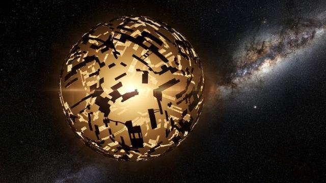 Freeman Dyson theorized that hypothetical alien megastructures would give off infrared radiation and searching for that byproduct would be a viable method for searching for extraterrestrial life