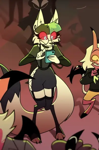 Random background hellhound from helluva boss who looks suspiciously like me