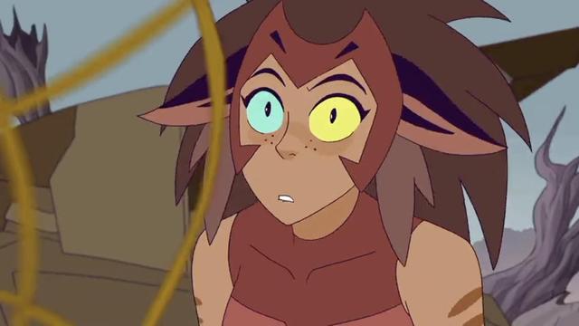 A picture of Catra from She-Ra.