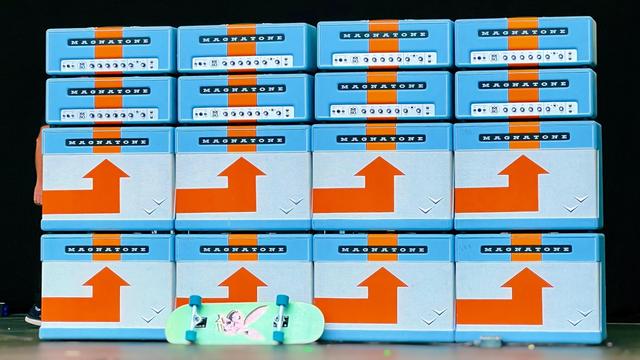 ZZ Top's Billy Gibbons wall of Magnatone Amps at The Elevation Tour 2024 in Germany.