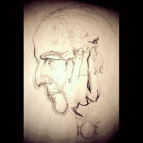 portrait sketch in pencil