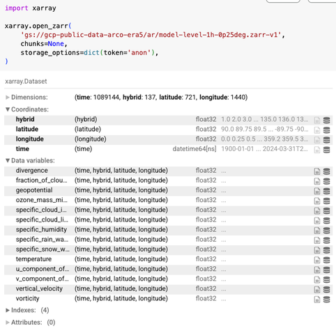 screen shot - code and results