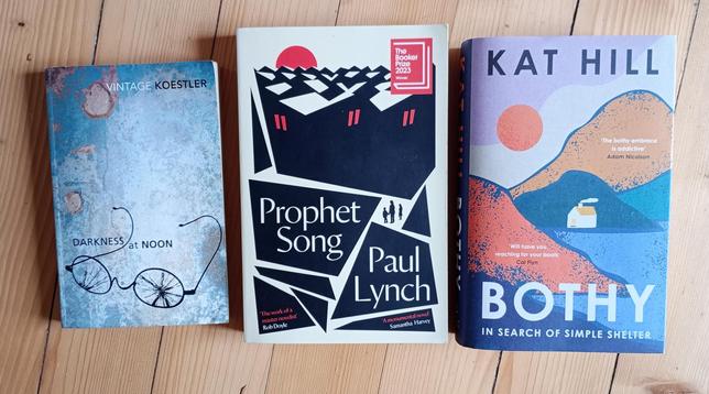 Photo of the covers of the three books referred to in the post