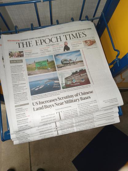 The Epoch Times on the newsstand at a Walmart.