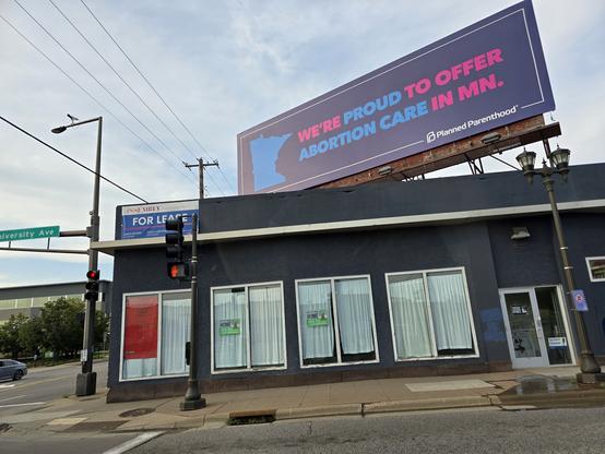 Planned Parenthood sign in Minneapolis, MN