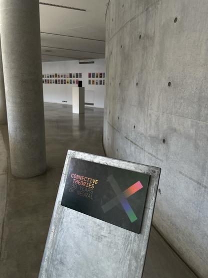 perspective on Neural covers installation during xcoax at Fabrica