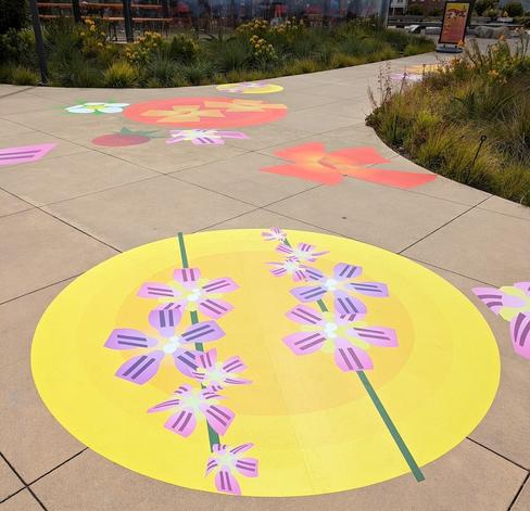 Part of the Superblooms installation by Tosha Stimage, photo by Jeff Hunt