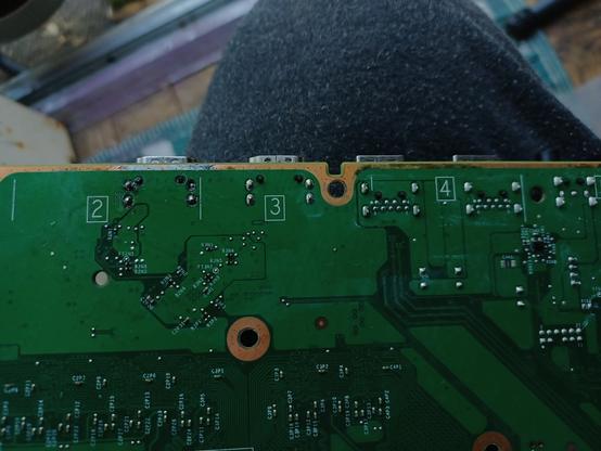 the same motherboard, only this time the solder blobs on the HDMI out port are the same size as the factory ones on the rest of the board's ports.