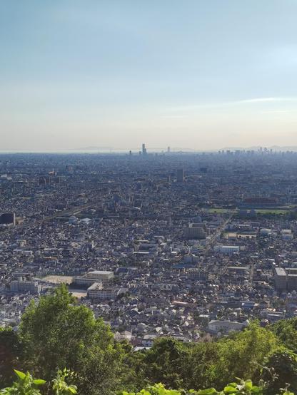 A view down onto Osaka. Unbelievable, how huge this city is!
