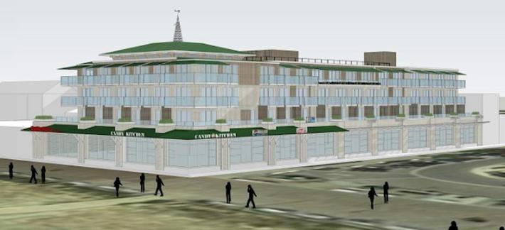 The developers of the proposed Belhaven Hotel in Rehoboth Beach have decreased the number of hotel rooms from 116 to 92 and removed a second level of underground parking.