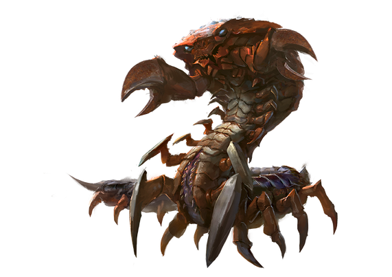 A centipede like monster known as a khefak