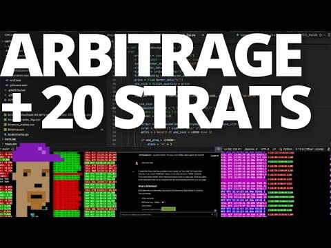 arbitrage trading bot and 20 trading strategies
