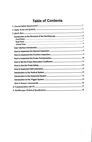 Digital Storage Oscilloscope User manual