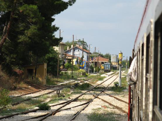 Pythio train station in Greece.