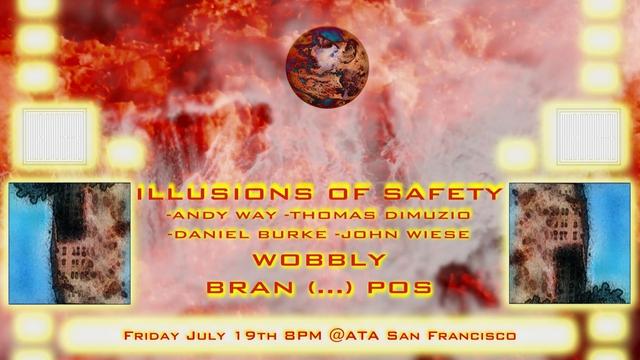 Flyer for this event is a collage of fire and explosions.