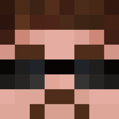 The face of Rendog's Minecraft skin.