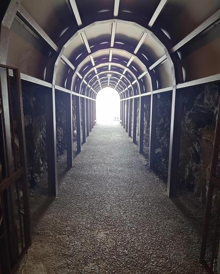 A gallery in Monterosso before the hike