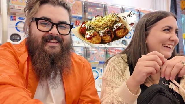 Osaka Food Adventure: Takoyaki in Kuromon Market | Kevin and Cat Travel Japan