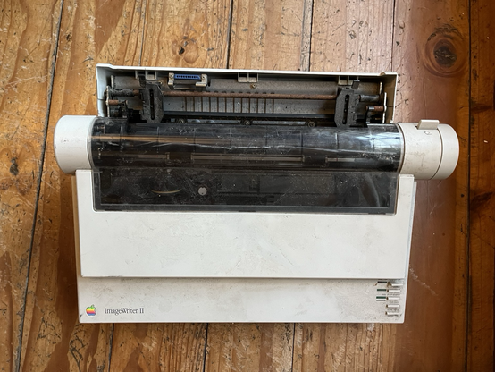 Vintage Apple ImageWriter II. Alas, no back cover.