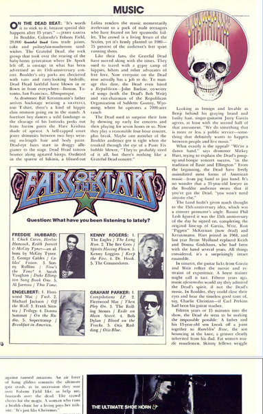 Article describing a 1980 Dead show in Denver.