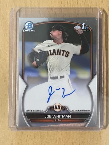 2023 Bowman Draft Autograph of Joe Whitman