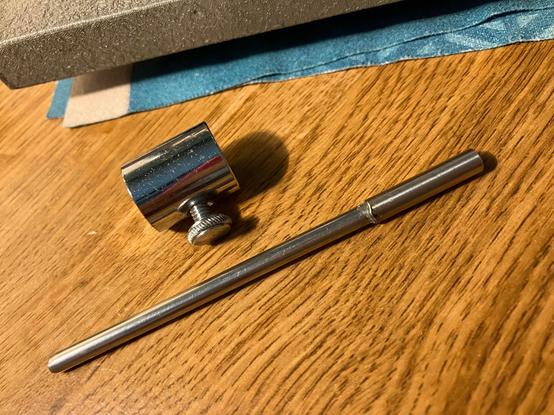 metal extension part for vibroplex key to slow down speed