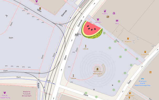 The location