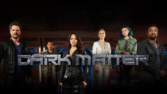 Dark Matter poster showing characters and title