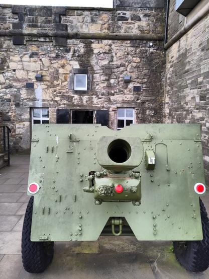 This canon outside the One O'Clock Gun museum is pointed right at you!