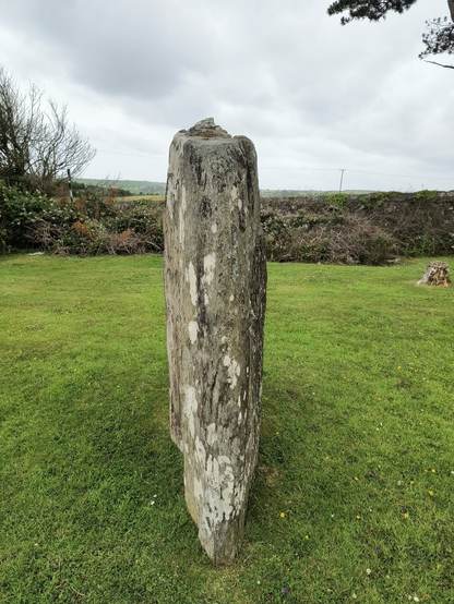 Lisnagun Standing Stone in the grounds of the Sacred Heart church, Darrary, Co. Cork.