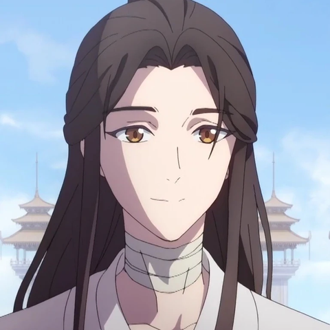 a man in white with a bandaged neck smiling gently