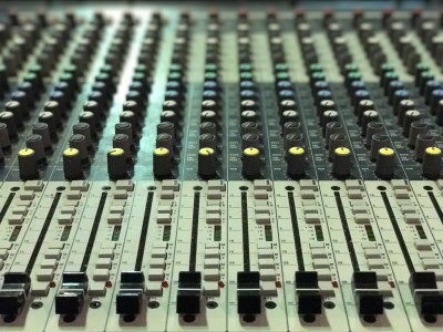 A mixing desk