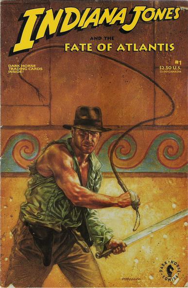 Cover of Indiana Jones and the Fate of Atlantis comic episode 1.
