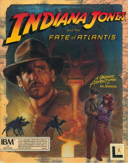 Indiana Jones and the Fate of Atlantis - PC DOS big box cover
